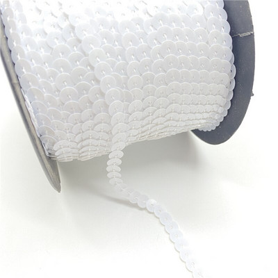 5 γιάρδες/Παρτίδα 6 χιλιοστών Πολύχρωμες χαλαρές, στρογγυλές επίπεδες παγιέτες λέιζερ χρυσές παγιέτες παγιέτες για χειροτεχνίες Αξεσουάρ υφασμάτων ραπτικής Παγκιέ τελειώματα