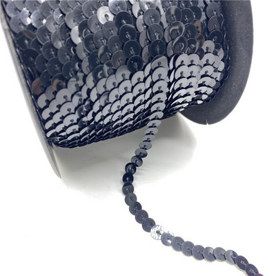 5 γιάρδες/Παρτίδα 6 χιλιοστών Πολύχρωμες χαλαρές, στρογγυλές επίπεδες παγιέτες λέιζερ χρυσές παγιέτες παγιέτες για χειροτεχνίες Αξεσουάρ υφασμάτων ραπτικής Παγκιέ τελειώματα