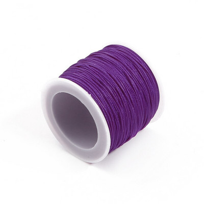 50 metrų/stalėje 0,8 mm nailono laido sriegis Kiniškas mazgas Makramo laido apyrankė Pinta styga „pasidaryk pats“ kutai karoliukų vėrimo siūlai