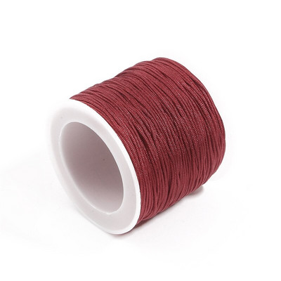 50 metrų/stalėje 0,8 mm nailono laido sriegis Kiniškas mazgas Makramo laido apyrankė Pinta styga „pasidaryk pats“ kutai karoliukų vėrimo siūlai