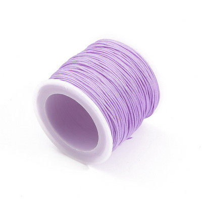 50 metrų/stalėje 0,8 mm nailono laido sriegis Kiniškas mazgas Makramo laido apyrankė Pinta styga „pasidaryk pats“ kutai karoliukų vėrimo siūlai