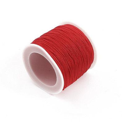 50 metrų/stalėje 0,8 mm nailono laido sriegis Kiniškas mazgas Makramo laido apyrankė Pinta styga „pasidaryk pats“ kutai karoliukų vėrimo siūlai