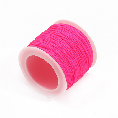 50 metrų/stalėje 0,8 mm nailono laido sriegis Kiniškas mazgas Makramo laido apyrankė Pinta styga „pasidaryk pats“ kutai karoliukų vėrimo siūlai