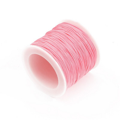 50 metrų/stalėje 0,8 mm nailono laido sriegis Kiniškas mazgas Makramo laido apyrankė Pinta styga „pasidaryk pats“ kutai karoliukų vėrimo siūlai