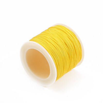 50 metrų/stalėje 0,8 mm nailono laido sriegis Kiniškas mazgas Makramo laido apyrankė Pinta styga „pasidaryk pats“ kutai karoliukų vėrimo siūlai