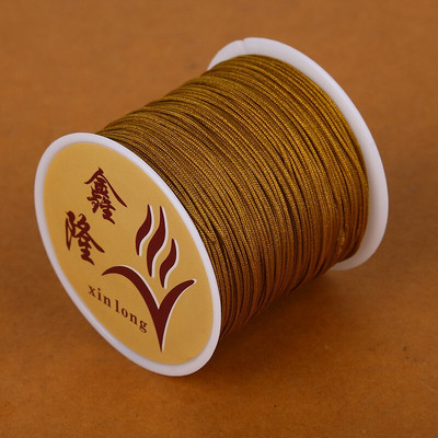 50 metrų/stalėje 0,8 mm nailono laido sriegis Kiniškas mazgas Makramo laido apyrankė Pinta styga „pasidaryk pats“ kutai karoliukų vėrimo siūlai