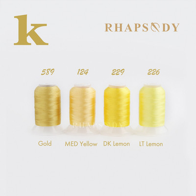 Πολυεστερική μηχανή κεντήματος Rhapsody 40WT Κλωστή 550Y για Brother Babylock Janome Singer Pfaff Husqvarna Bernina Sewing 55Color