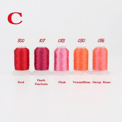 Πολυεστερική μηχανή κεντήματος Rhapsody 40WT Κλωστή 550Y για Brother Babylock Janome Singer Pfaff Husqvarna Bernina Sewing 55Color