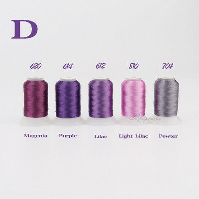 Πολυεστερική μηχανή κεντήματος Rhapsody 40WT Κλωστή 550Y για Brother Babylock Janome Singer Pfaff Husqvarna Bernina Sewing 55Color