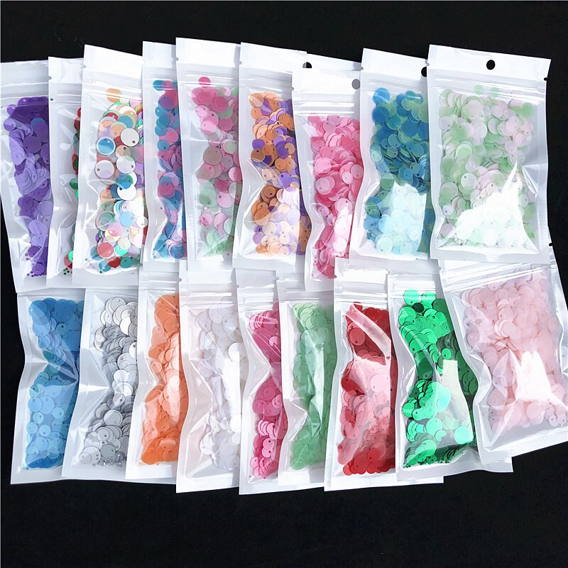 600 komada Mješavina mat svjetlucavih šljokica Veličina 6 mm 8 mm 10 mm Šareni okrugli oblik Rasuti šljokice Šivaći obrt, ženski odjevni dodaci