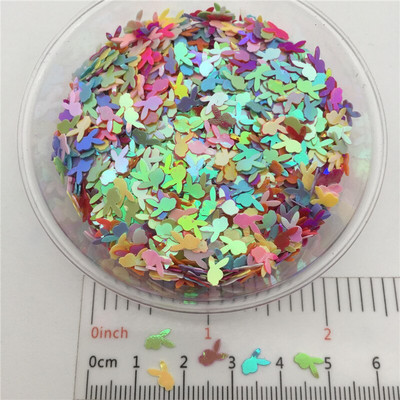 20g 5mm küülikukujulised PVC lahtised litrid Glitter Paillettes küünekunsti maniküüri/õmblemise/pulmakaunistuste konfettide hulgimüük
