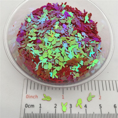 20g 5mm küülikukujulised PVC lahtised litrid Glitter Paillettes küünekunsti maniküüri/õmblemise/pulmakaunistuste konfettide hulgimüük