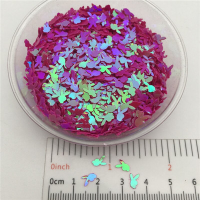 20g 5mm küülikukujulised PVC lahtised litrid Glitter Paillettes küünekunsti maniküüri/õmblemise/pulmakaunistuste konfettide hulgimüük