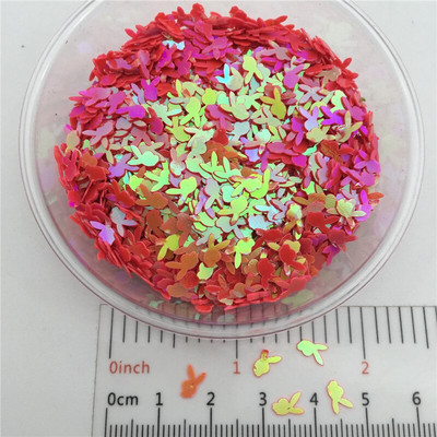 20g 5mm küülikukujulised PVC lahtised litrid Glitter Paillettes küünekunsti maniküüri/õmblemise/pulmakaunistuste konfettide hulgimüük