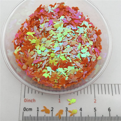 20g 5mm küülikukujulised PVC lahtised litrid Glitter Paillettes küünekunsti maniküüri/õmblemise/pulmakaunistuste konfettide hulgimüük
