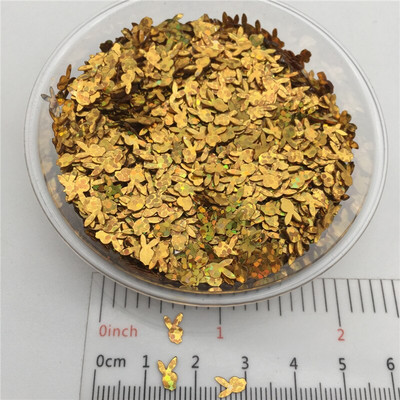 20g 5mm küülikukujulised PVC lahtised litrid Glitter Paillettes küünekunsti maniküüri/õmblemise/pulmakaunistuste konfettide hulgimüük