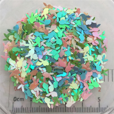 20g 5mm küülikukujulised PVC lahtised litrid Glitter Paillettes küünekunsti maniküüri/õmblemise/pulmakaunistuste konfettide hulgimüük