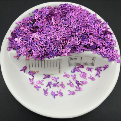 20g 5mm küülikukujulised PVC lahtised litrid Glitter Paillettes küünekunsti maniküüri/õmblemise/pulmakaunistuste konfettide hulgimüük
