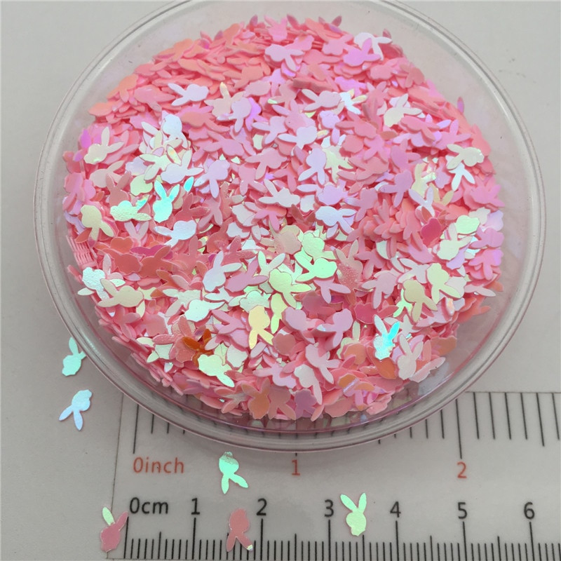 20g 5mm küülikukujulised PVC lahtised litrid Glitter Paillettes küünekunsti maniküüri/õmblemise/pulmakaunistuste konfettide hulgimüük