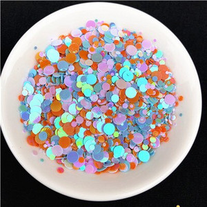 20g Πολλαπλών μεγεθών 1mm 2mm 3mm 4mm κουκκίδα Παγιέτες νυχιών Επίπεδες στρογγυλές πούλιες Αυτοκόλλητα ομορφιάς για τα νύχια Lady Girls μανικιούρ Glitter Paillettes