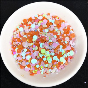 20g Πολλαπλών μεγεθών 1mm 2mm 3mm 4mm κουκκίδα Παγιέτες νυχιών Επίπεδες στρογγυλές πούλιες Αυτοκόλλητα ομορφιάς για τα νύχια Lady Girls μανικιούρ Glitter Paillettes