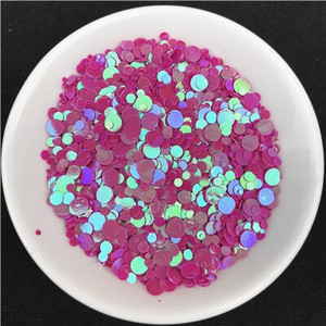 20g Πολλαπλών μεγεθών 1mm 2mm 3mm 4mm κουκκίδα Παγιέτες νυχιών Επίπεδες στρογγυλές πούλιες Αυτοκόλλητα ομορφιάς για τα νύχια Lady Girls μανικιούρ Glitter Paillettes