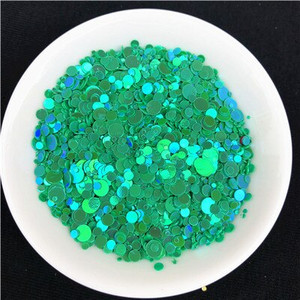 20g Πολλαπλών μεγεθών 1mm 2mm 3mm 4mm κουκκίδα Παγιέτες νυχιών Επίπεδες στρογγυλές πούλιες Αυτοκόλλητα ομορφιάς για τα νύχια Lady Girls μανικιούρ Glitter Paillettes