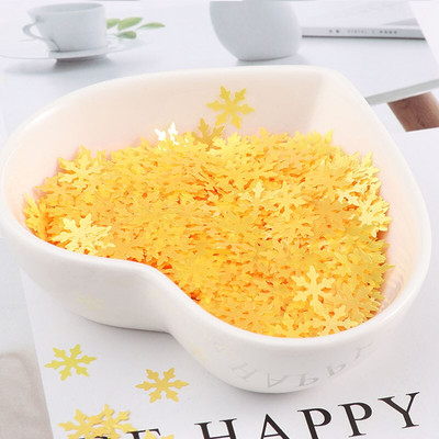 2000 τμχ Υπερλεπτές 8 χιλιοστά Ματ Λευκό Παγωμένο Snowflake Loose Sequins Παϊγιέτες Νυχιών Χριστουγεννιάτικες πούλιες για χειροτεχνίες Κομφετί Glitter