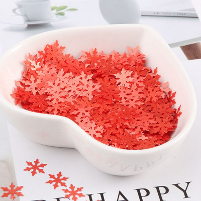 2000 τμχ Υπερλεπτές 8 χιλιοστά Ματ Λευκό Παγωμένο Snowflake Loose Sequins Παϊγιέτες Νυχιών Χριστουγεννιάτικες πούλιες για χειροτεχνίες Κομφετί Glitter