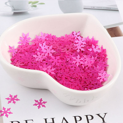 2000 τμχ Υπερλεπτές 8 χιλιοστά Ματ Λευκό Παγωμένο Snowflake Loose Sequins Παϊγιέτες Νυχιών Χριστουγεννιάτικες πούλιες για χειροτεχνίες Κομφετί Glitter