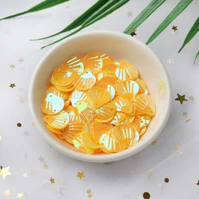 10 g/pachet, 13 mm, coajă de mare, PVC, paiete libere pentru cusut ornamente, nuntă, artizanat, haine pentru femei, accesorii pentru rochii