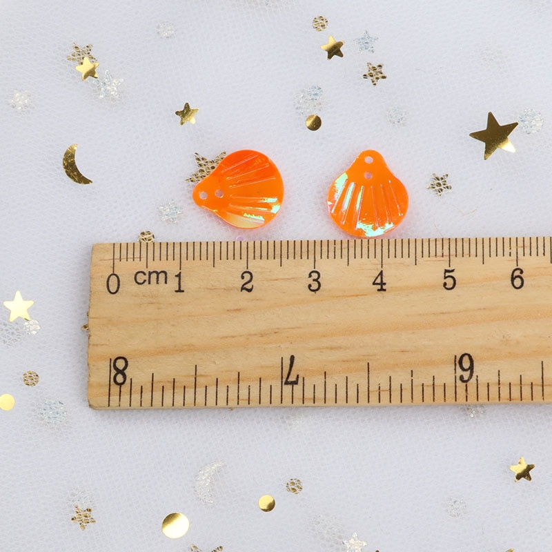 10 g/pachet, 13 mm, coajă de mare, PVC, paiete libere pentru cusut ornamente, nuntă, artizanat, haine pentru femei, accesorii pentru rochii