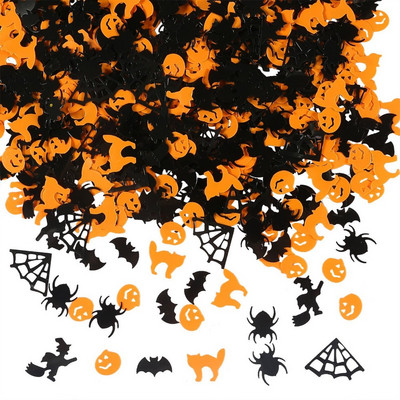 15g/tétel Vegyes Ghost Bat Pumpkin Star Konfetti flitterek Kézműves Paillettes Scrapbooking Kiegészítők Barkácsolás Halloween Party Dekoráció