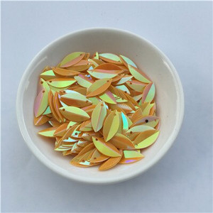 720 de bucăți 6*14 mm cupă ovală pliată paiete în formă de ochi de cal paiete vrac pentru artizanat decorare nuntă accesorii de cusut