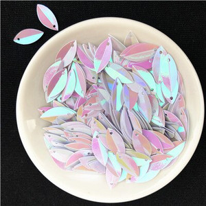 720 de bucăți 6*14 mm cupă ovală pliată paiete în formă de ochi de cal paiete vrac pentru artizanat decorare nuntă accesorii de cusut