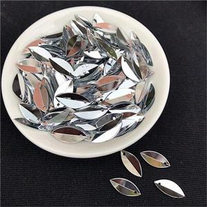 720 de bucăți 6*14 mm cupă ovală pliată paiete în formă de ochi de cal paiete vrac pentru artizanat decorare nuntă accesorii de cusut