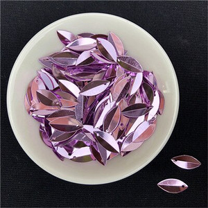 720 de bucăți 6*14 mm cupă ovală pliată paiete în formă de ochi de cal paiete vrac pentru artizanat decorare nuntă accesorii de cusut