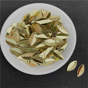 720 de bucăți 6*14 mm cupă ovală pliată paiete în formă de ochi de cal paiete vrac pentru artizanat decorare nuntă accesorii de cusut