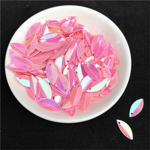 720 de bucăți 6*14 mm cupă ovală pliată paiete în formă de ochi de cal paiete vrac pentru artizanat decorare nuntă accesorii de cusut