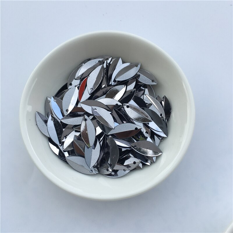 720 de bucăți 6*14 mm cupă ovală pliată paiete în formă de ochi de cal paiete vrac pentru artizanat decorare nuntă accesorii de cusut