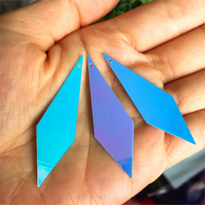 260 τμχ 15*50mm Big Diamond Shape Loose μεγάλες παγιέτες για χειροτεχνίες με 1 τρύπα ράψιμο σκουλαρίκι DIY Αξεσουάρ ενδυμάτων Spangles