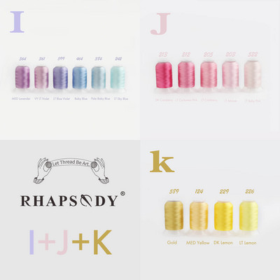 Ραπτομηχανή Κεντήματος Πολυεστέρα Rhapsody 550Y Every Spool for Brother Babylock Janome Singer Pfaff Husqvarna Bernina Sewing