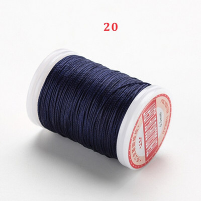 0,5 mm 120 m fir rotund cerat Snur din poliester șiruri acoperite cu ceară pentru brățări împletite Accesorii bricolaj sau cusut artizanal din piele