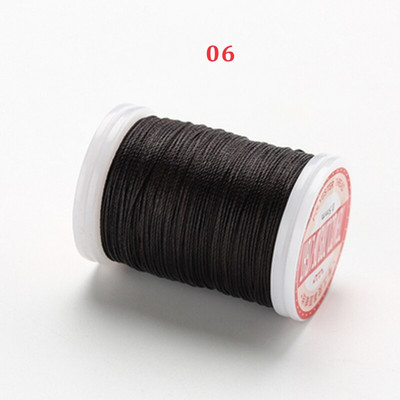 0,5 mm 120 m fir rotund cerat Snur din poliester șiruri acoperite cu ceară pentru brățări împletite Accesorii bricolaj sau cusut artizanal din piele