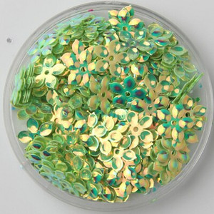 240tk/pakk 9mm ploomililled Viie sõrmega tasslilled lahtised litrid Pailletid Õmblustarvikud rõivaste DIY Craft 9 värvi