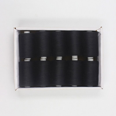 10 Χρώματα/Σετ 1000 γιάρδες Κάθε καρούλι 40S/2 Πολυεστερική κλωστή για ραπτομηχανή, ραπτική και γεμιστή κλωστή κεντήματος