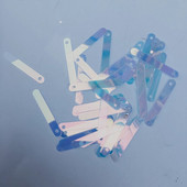 100 buc/sac 5*35mm mare dreptunghi bar autocolant paiete PVC Paillettes nunta cusut meșteșuguri femei îmbrăcăminte Lentejuelas accesorii