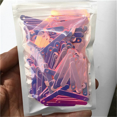 100 buc/sac 5*35mm mare dreptunghi bar autocolant paiete PVC Paillettes nunta cusut meșteșuguri femei îmbrăcăminte Lentejuelas accesorii