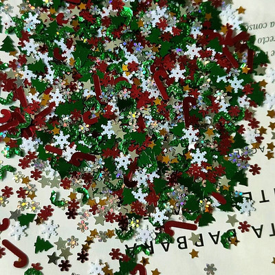 Παγιέτες 10-20g Μοτίβο χριστουγεννιάτικου δέντρου αλκών DIY Χριστουγεννιάτικη διακόσμηση Συντρίμμια Χριστουγεννιάτικου δώρου Πέταγμα Διακοσμητικό Υλικό