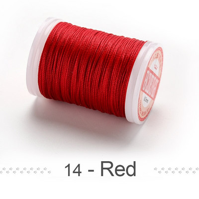 Υψηλής ποιότητας Δερμάτινο Ράψιμο Κερωμένο Κλωστή Στρογγυλό Σχοινί για Βραχιολάκι Ύφανσης Craft DIY και Ράψιμο Κεντήματος Πολυεστέρα 0,4-0,5-0,6mm